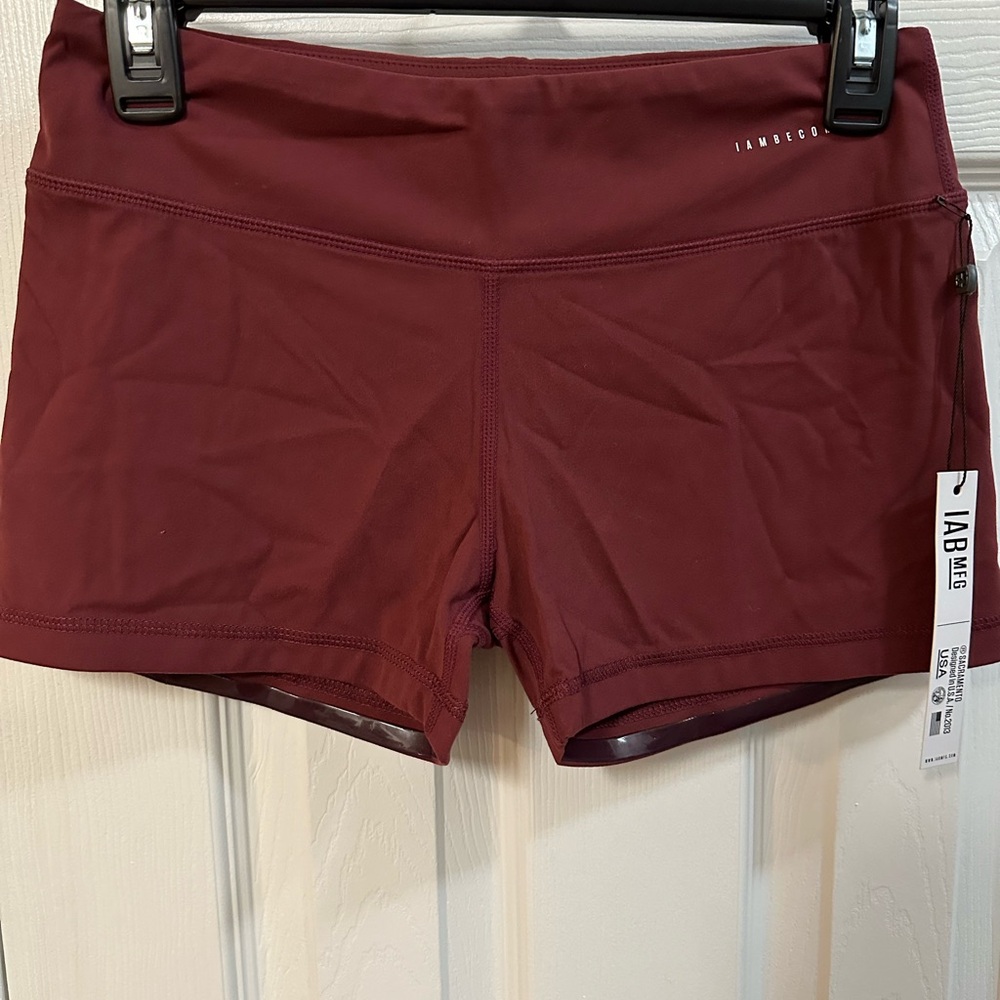 IAB Wear Women's Burgundy Athletic Shorts